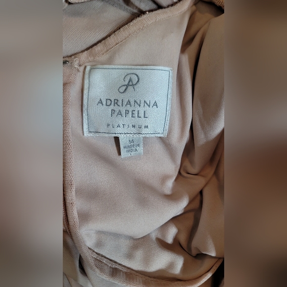 Adrianna Papell Blush Pink Embellished Prom Dress - Picture 8 of 9